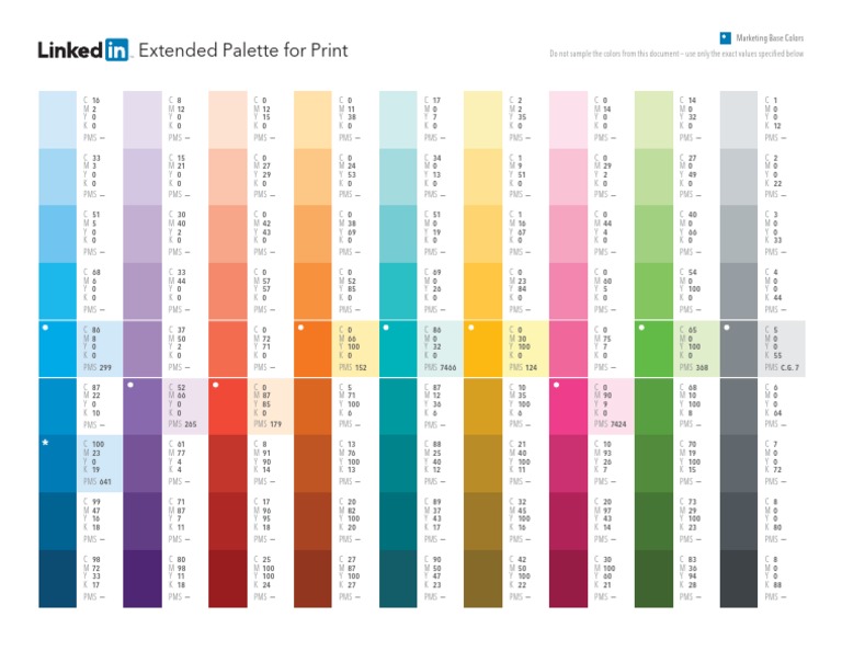 Linkedin Palette Print | PDF | Computer Graphics | Printing