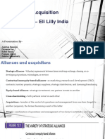 Alliance & Acquisition & - Eli Lilly India: Case Study