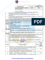 EC401 Information Theory & Coding