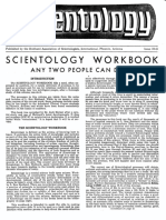 Scientology Workbook: Any Two People Can Do It