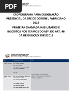 Cronograma Designação Presencial - 2019