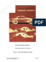Volvo 1800s Owners Manual 63-70
