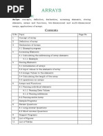 Arrays Syllabus:: Arrays: Concepts, Definition, Declaration, Accessing Elements, Storing