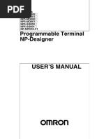 Programmable Terminal NP-Designer: User'S Manual