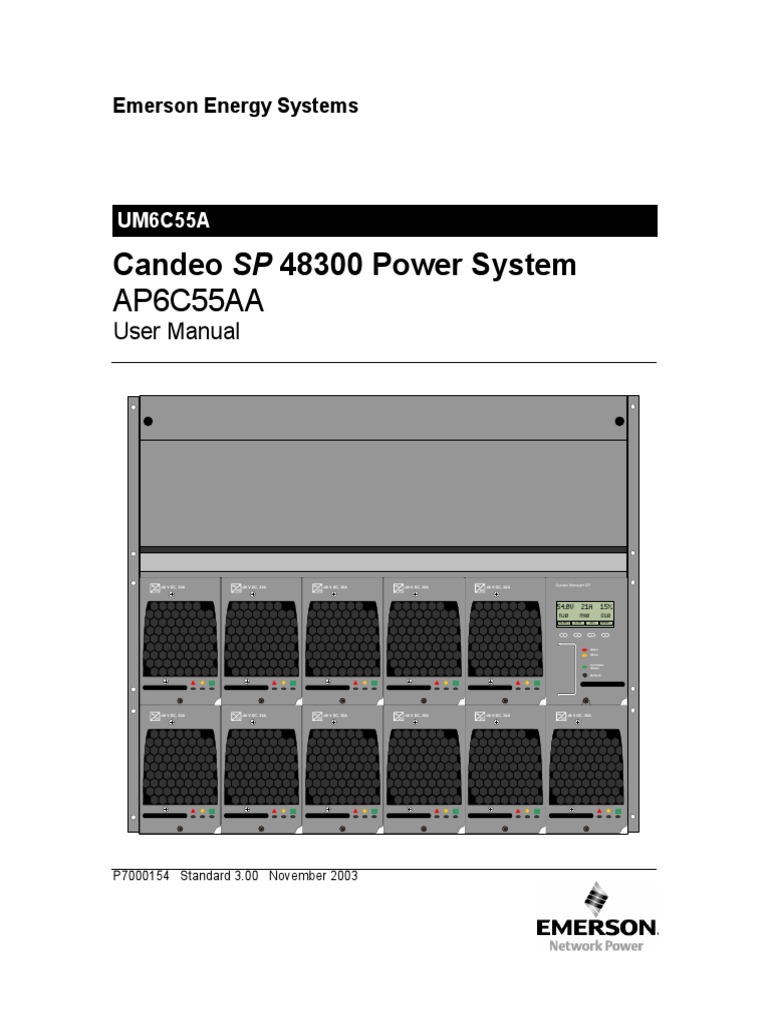Emerson Candeo Rectifier PDF Electric Power System Rectifier