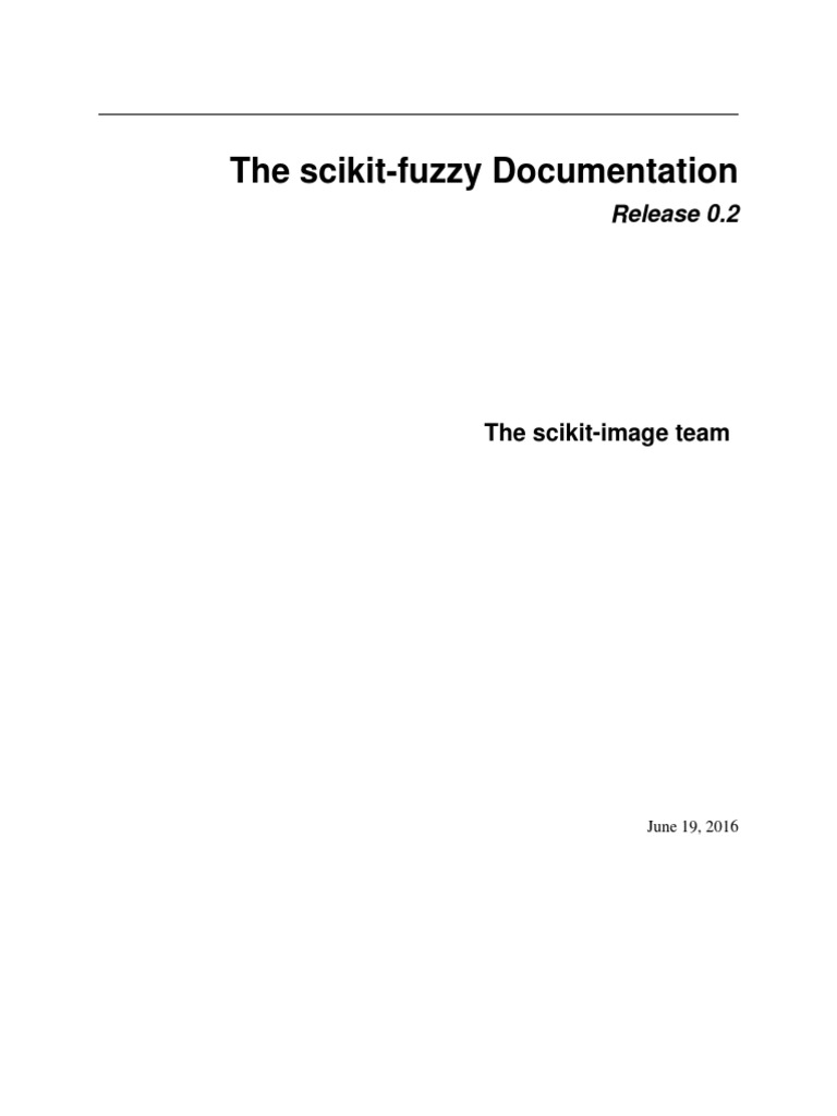 Scikit fuzzy pdf fuzzy logic control system