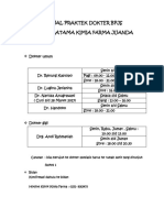 Jadwal Praktek Dokter BPJS Klinik Pratam