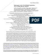 Espen Aarseth - Scholars' Open Debate Paper On The World Health Organization ICD-11 Gaming Disorder Proposal2016 PDF