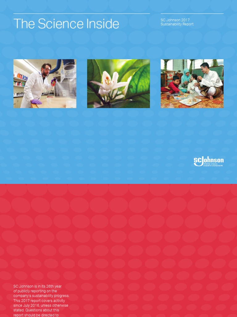 SC Johnson 2017 Sustainability Report | PDF | Toxicity | Hazards