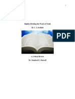 Simple Studies Dispensationalism A Critical Review of Rightly Dividing The Word of Truth Text Only