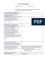 Lesson Planning Template 2017