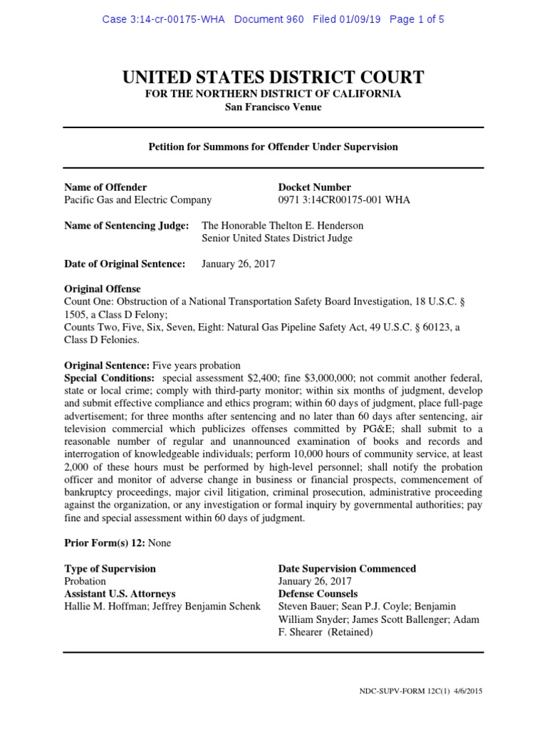 Probation Review Request | PDF | United States Federal Probation And ...