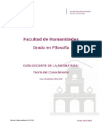 Guia Docente 269102202 - Teoria Del Conocimiento - Curso 1516