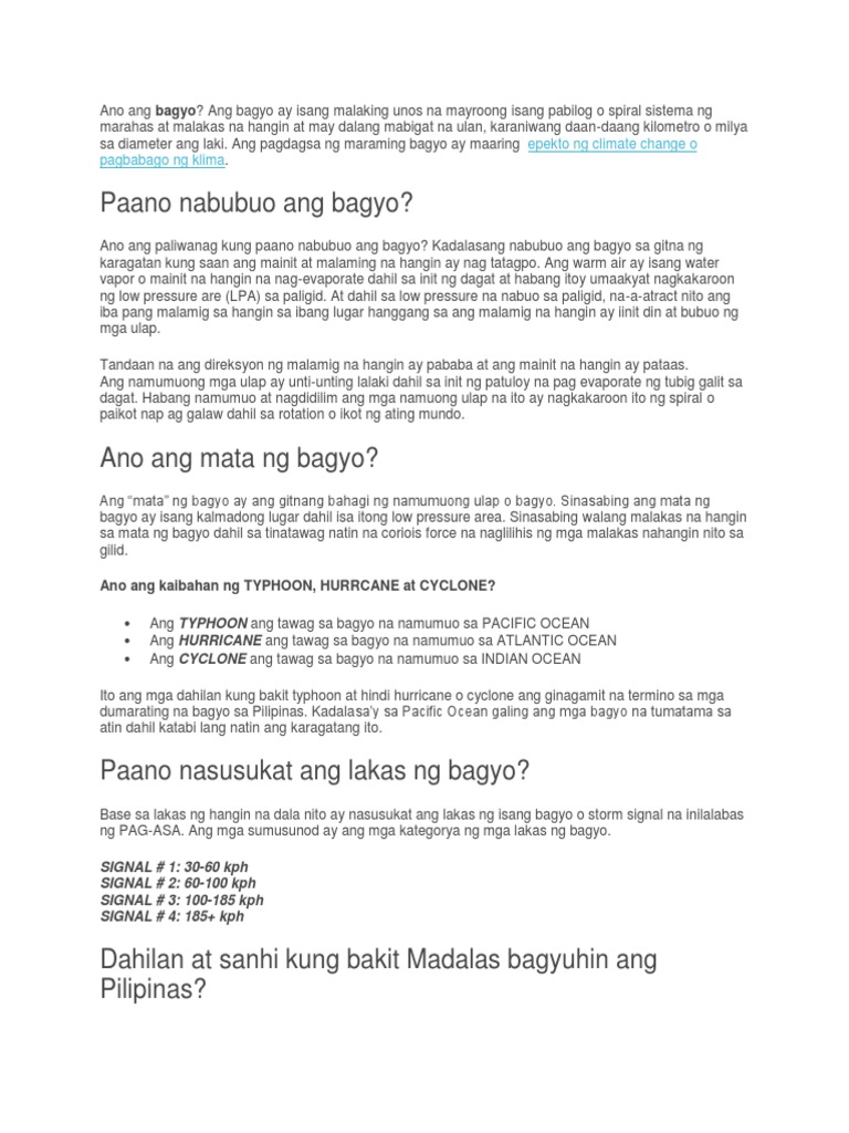 Bagyo Pdf