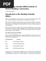 Beam BBS Excel Sheet Format | PDF
