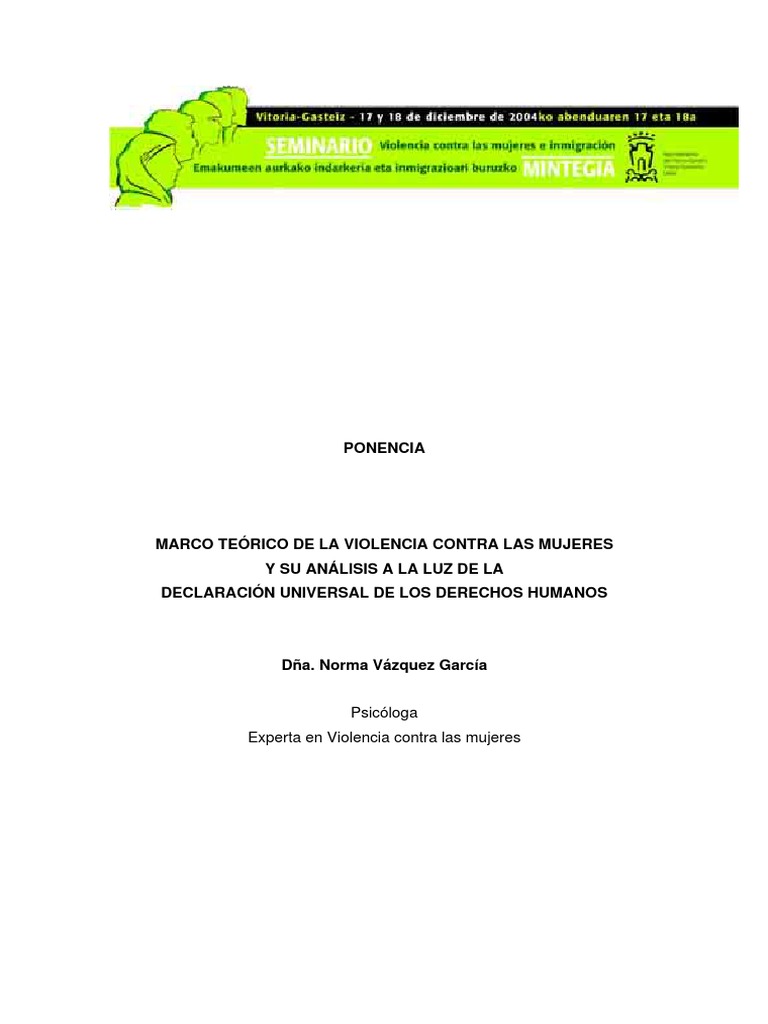 Violencia Contra Las Mujeres | PDF | Violencia | La violencia contra ...