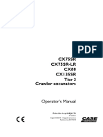 CASE CX75SR Tier 3 Crawler Excavator Operator manual.pdf