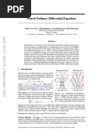 Neural Ordinary Differential Equations: Lu Et Al. 2017 Haber and Ruthotto 2017 Ruthotto and Haber 2018