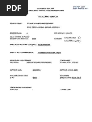 Instrumen Pss Cemerlang Pdf