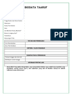 Biodata Taaruf  Optimized