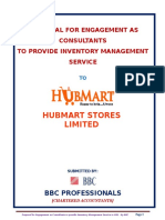 Hubmart Proposal On Inventory Mgt. Service