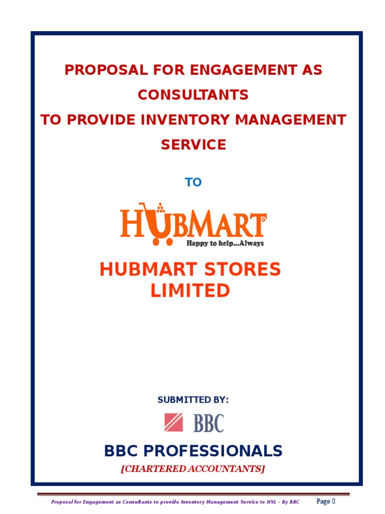 Inventory Management Proposal for Hubmart | PDF | Inventory | Retail