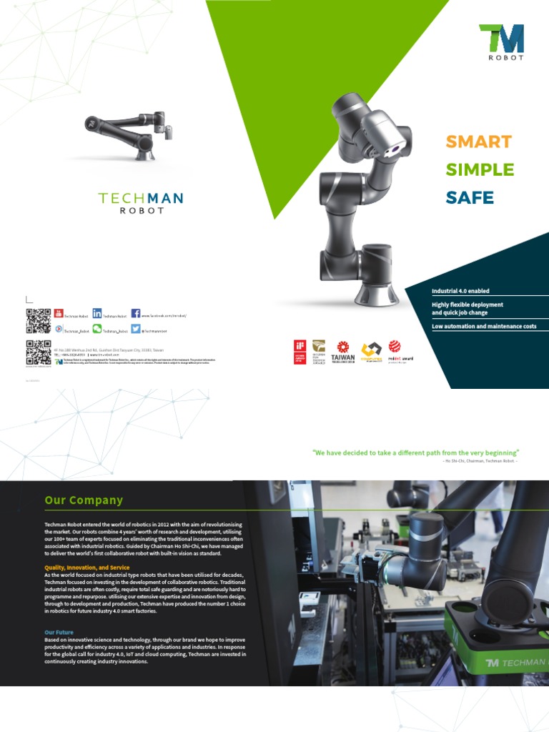 TM Robot Catalog 18D03EN PDF PDF Robot Robotics