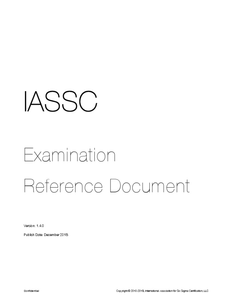 IASSC Reference Document 1218 - English | PDF | Variance | Standard ...