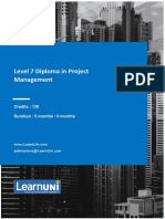 Level 7 Diploma in Project Management