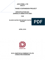 Spec For Sluice Gates