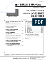Sharp Lc32bd6x LCD TV SM