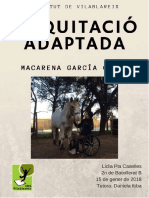 L'equitació Adaptada. Macarena García Ortiz