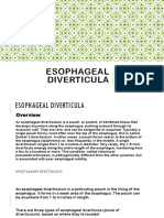 Esophageal Diverticula