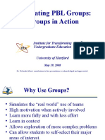 Facilitating PBL Groups: Groups in Action: Institute For Transforming Undergraduate Education