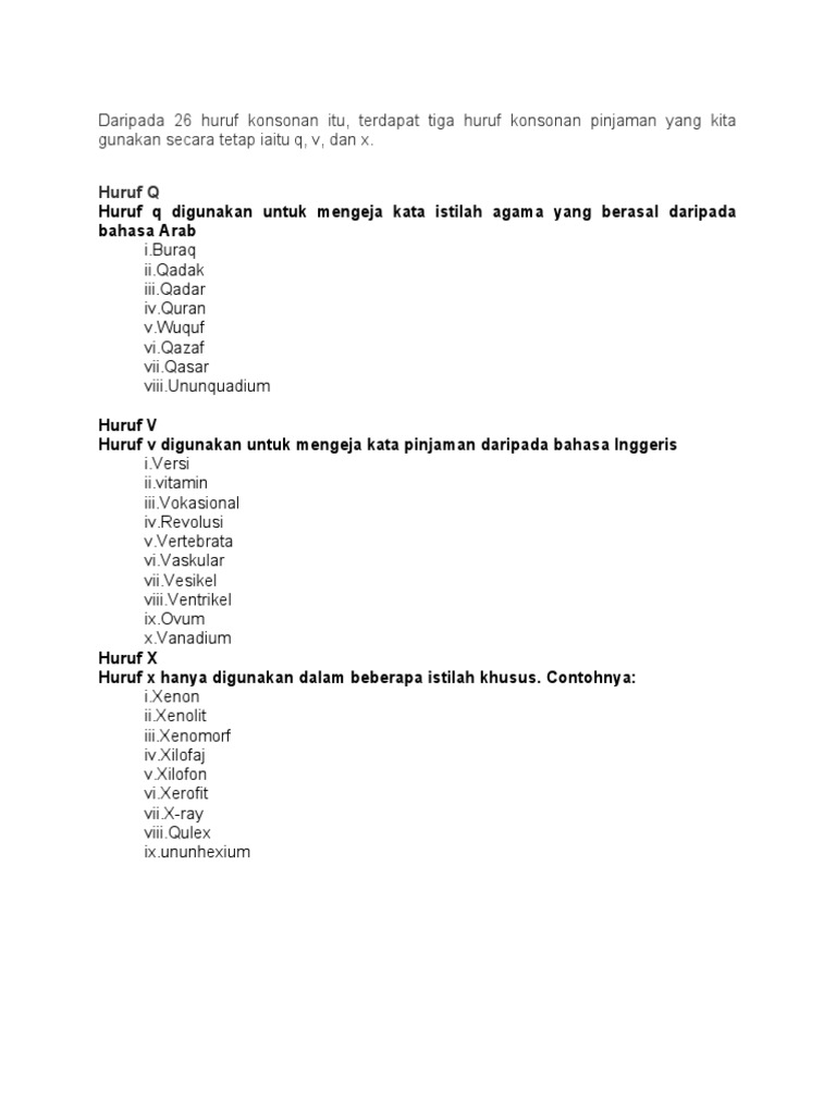 Konsonan Pinjaman Pdf