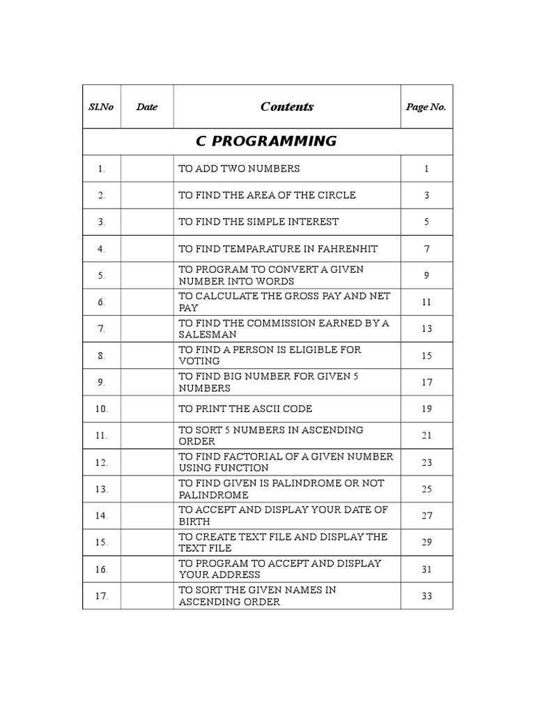 C Programming Basic Exercises Guide | PDF