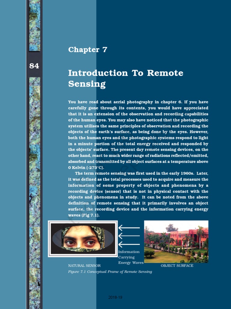 Remote Sensing Ncert Pdf _ (PDF) Remote Sensing and GIS applications: A ...
