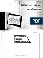 Az UE-28 És UB-28 Traktorok Alkatrészfelújítása 1965.