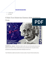 8 Bukti Teori Relativitas Einstein Dalam Kehidupan Nyata