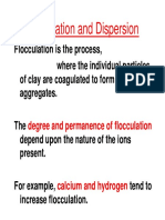 Floculation and Dispersion