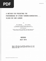 Predicting The Performance of Steam Turbine Generators, 16,500 KW and Larger