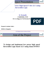 Design of Low Power High Speed N-Bit ALU Using Reversible Logic