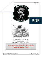 A-10C Thunderbolt II Checklist Main Volume