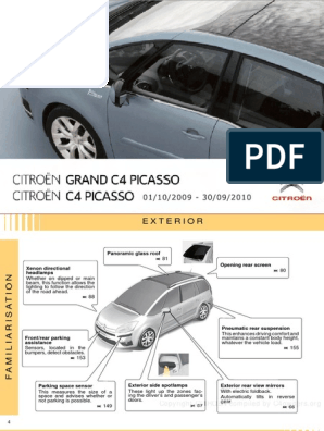 Citroen-Citroen C4 Picasso User Manual | Pdf | Automatic Transmission | Trunk (Car)