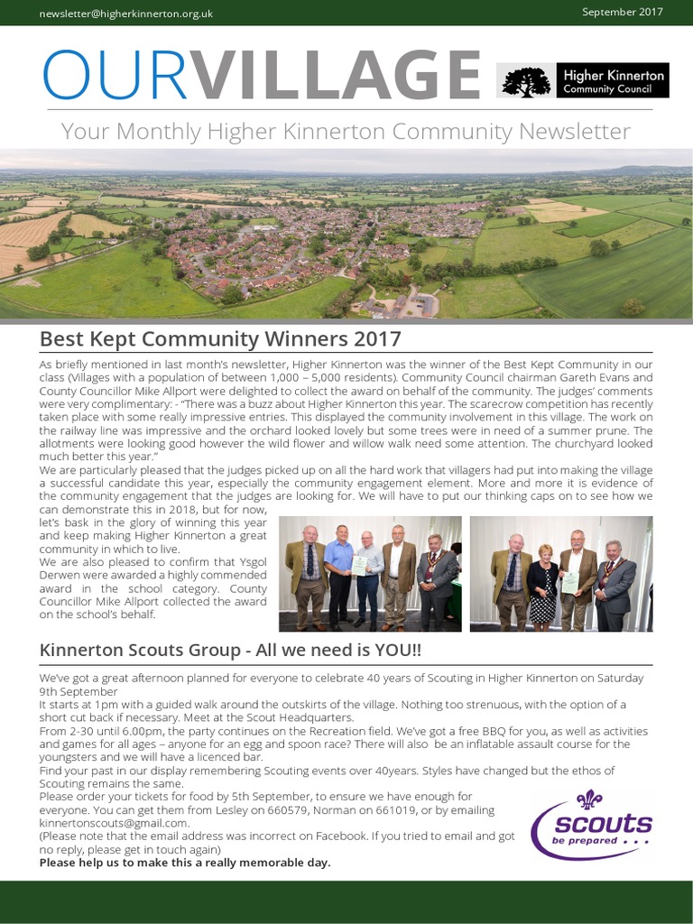 Higher Kinnerton Community Newsletter | PDF | Leisure