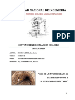 Sostenimiento con arcos de acero