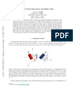 Stern-Gerlach Experiment With Higher Spins: Bayram Tekin