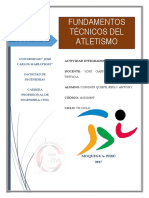 Fundamentos Tecnicos Del Atletismo