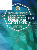 Buku Panduan Pendidikan Sarjana Farmasi Universitas Airlangga Tahun Akademik 2016 2017