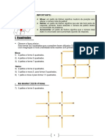 Desafios de Matemc3a1tica Com Palitos Figuras Quadradas